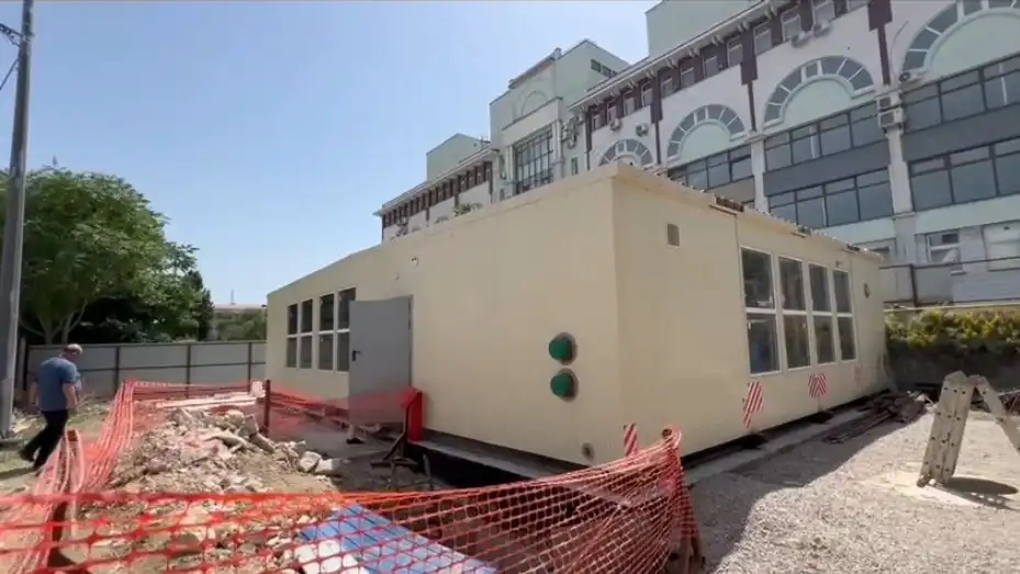 Строительство блочно-модульной котельной на улице Одесской выполнено наполовину