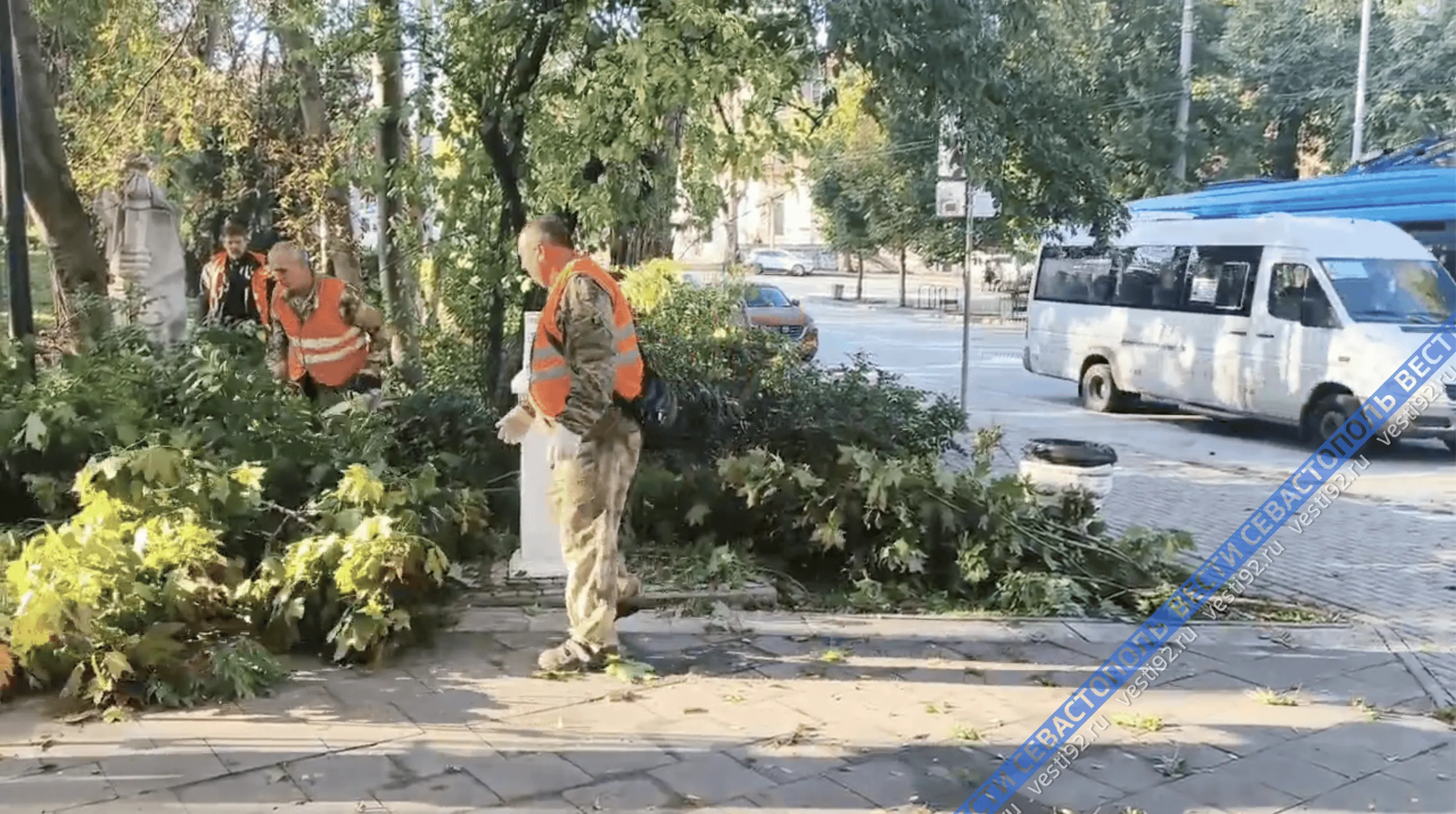 В Севастополе коммунальщики продолжают убирать последствия непогоды